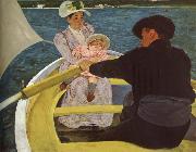 Mary Cassatt Float boat oil